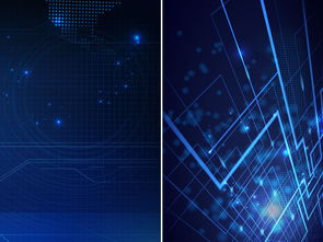 大气绚丽蓝色科技互联网展板背景图 高清PSD模板助力商务科技展示